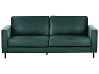 3-Sitzer Sofa Samt GrüN Mit Armlehnen Sitzkissen Metallbeine Klassisch Savalen