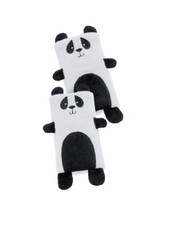On the GOldbug Reversible Car Seat and Stroller Strap Covers, Panda Bear, 1 Pair