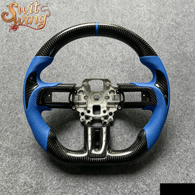 Carbon Fiber Steering Wheel Fit For Mustang Shelby GT305/GT350R 2018-2023