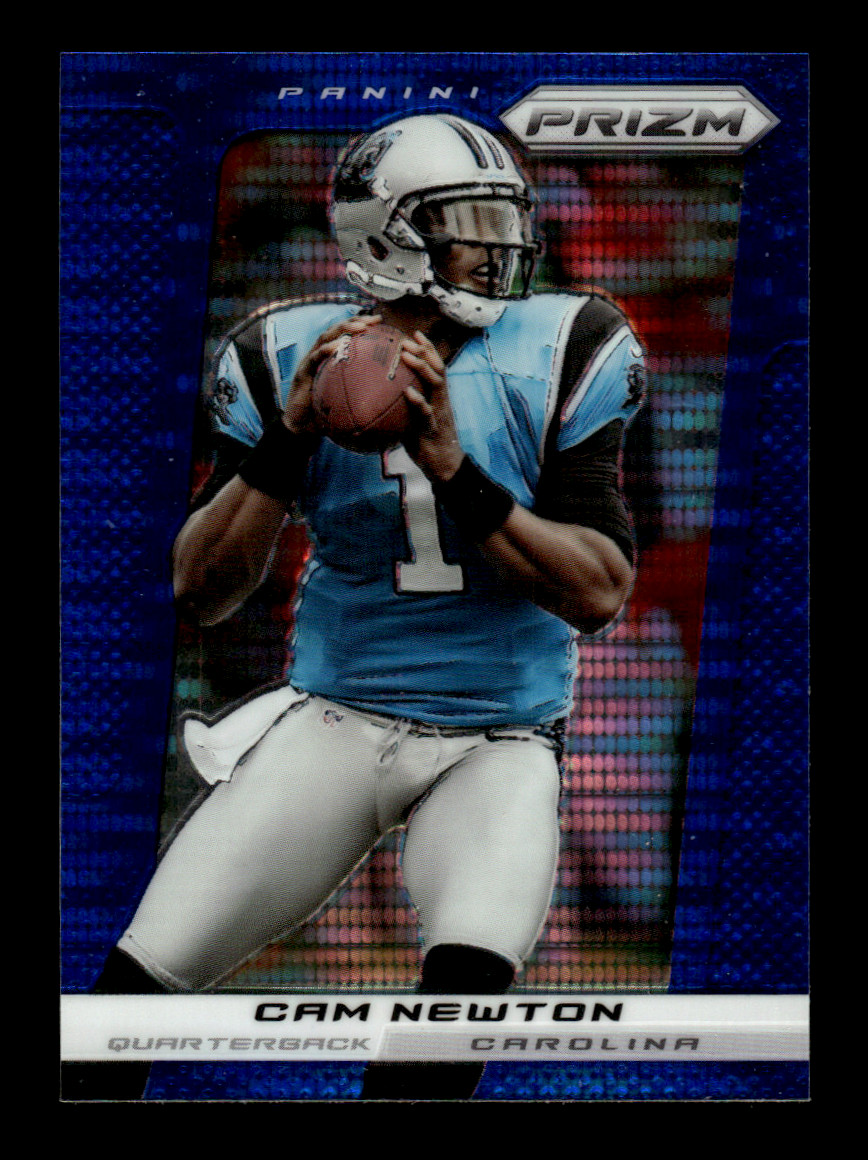 2013 Panini Prizm Football Cam Newton #133 Blue Pulsar Prizm