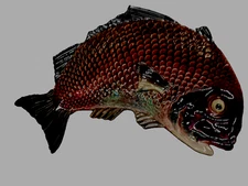 **VERY RARE- Bordallo Pinheiro 9in Tray- Part of the “ Red Fish Collection" 