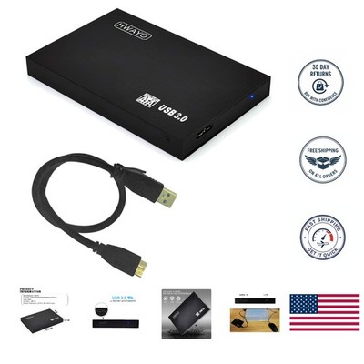 Compact 120GB Portable External Hard Drive - Lightweight Aluminum & Quick Access