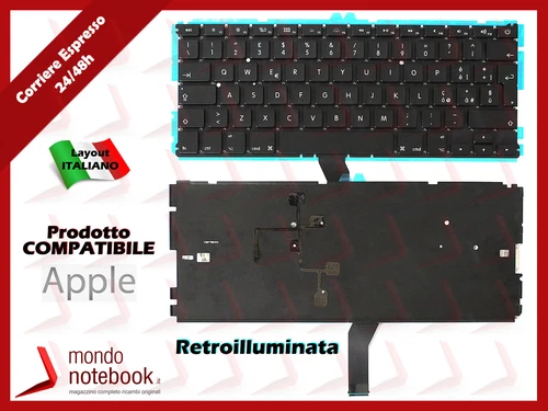 Tastiera Italiana Retroilluminata Apple MacBook Air 13" A1466 Early 2015