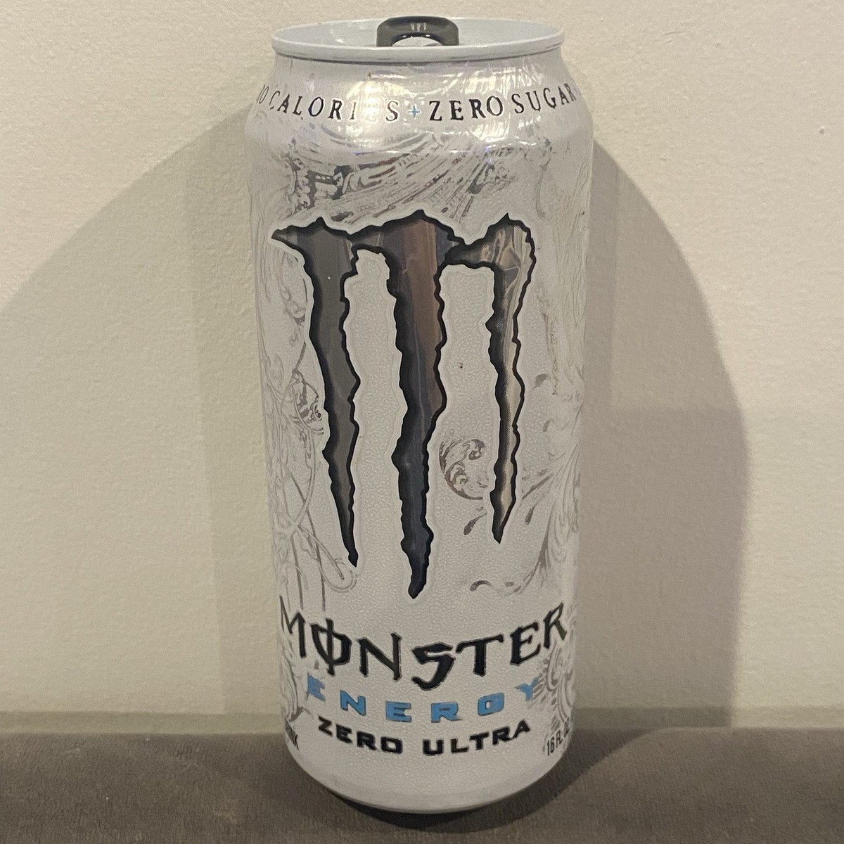Monster Energy Zero Ultra White 2012 Old Design, Empty 16oz Can