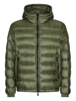 add Men's Green Down jacket with hood Size 54