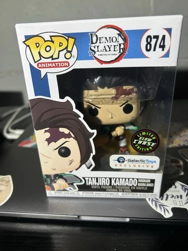 Funko Pop Demon Slayer Tanjiro Kamado #874 Galactic Toys Exclusive Chase GITD