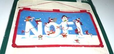 Bucilla Christmas Heirloom NOEL Jeweled Wall Hanging Felt Applique Kit 49004