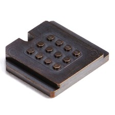 CAMERA FLASH SHOE MOUNT COVER DUST CAP BRONZE 4 LEICA M1 M2 M3 M4/ LM-SH-D3-D