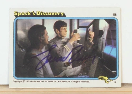 Star Trek The Motion Picture Signed Autograph Topps Card  Leonard Nimoy