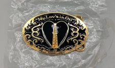 Vintage My Luvs In Oil Belt Buckle Limited Edition Petroleum Specialties Company