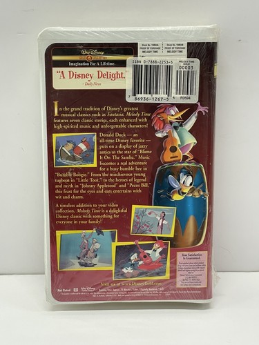 Melody Time VHS (1998) Gold Collection Edition NEW SEALED Clamshell Disney - Picture 2 of 4