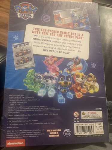 Nickelodeon Paw Patrol Who Am I Game Brand New In Sealed Plastic - Picture 2 of 4