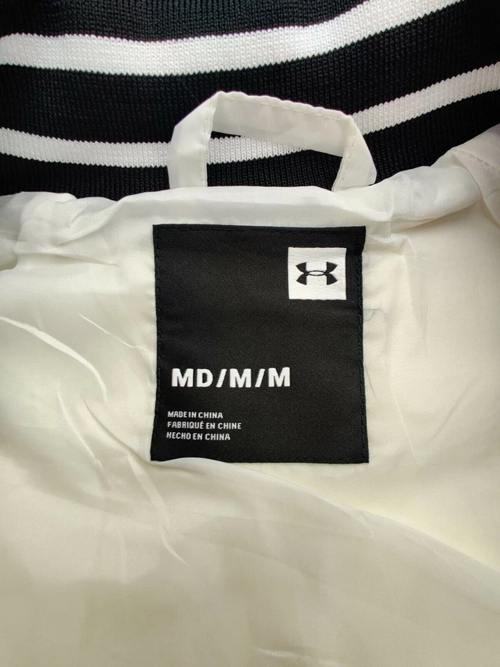 Under Armour Wmn's средний на молнии цвета слоновой кости/крема Sherpa Bomber - Изображение 2 из 4