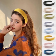 Women's Padded Non-slip Hair Hoop Solid Color Headband Wide Hair Accessories