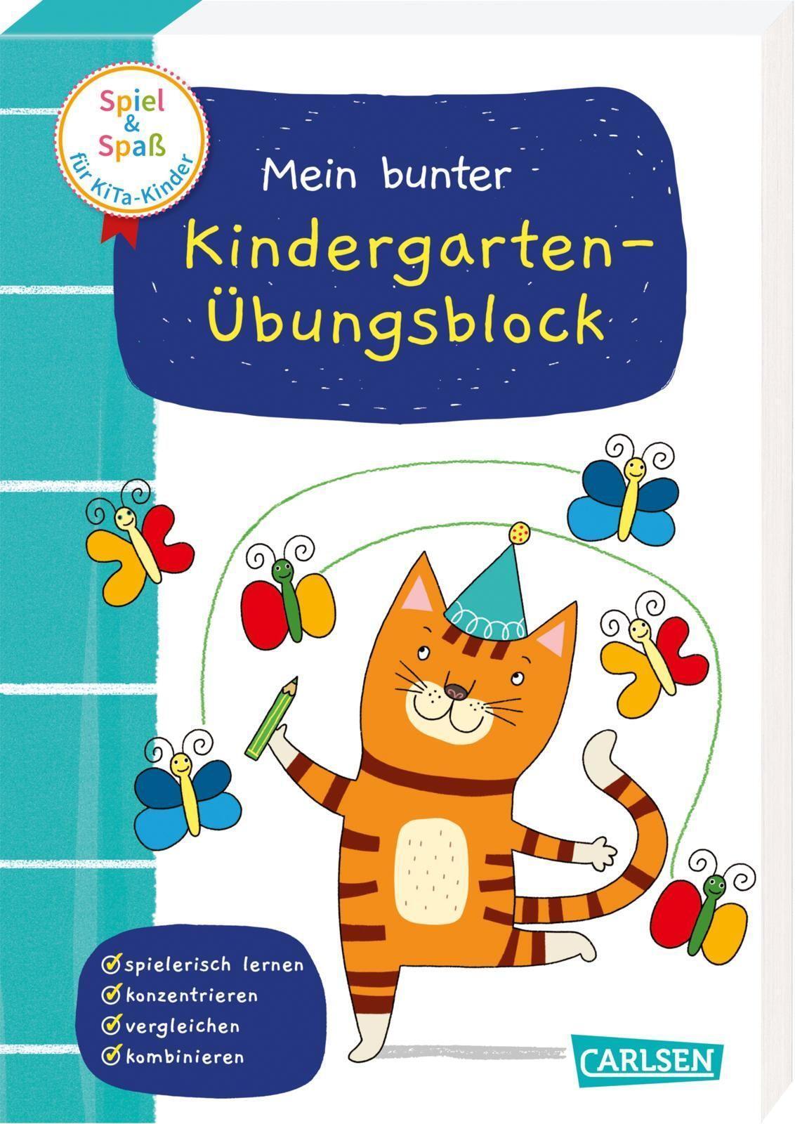 Spiel+spaß Für Kita-kinder: Mein Bunter Kindergarten-übungsblock Anna