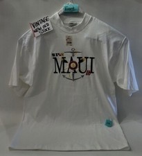 MAUI Single Stitch Tee Shirt Top Threads T-Shirts Size XL NOS Vintage 3A    