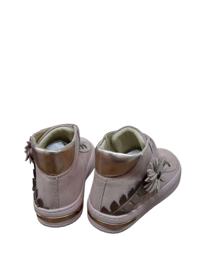 Sneakers PRIMIGI scarpa da bambina a colletto rialzato in camoscio brinato carne - Immagine 3 di 4