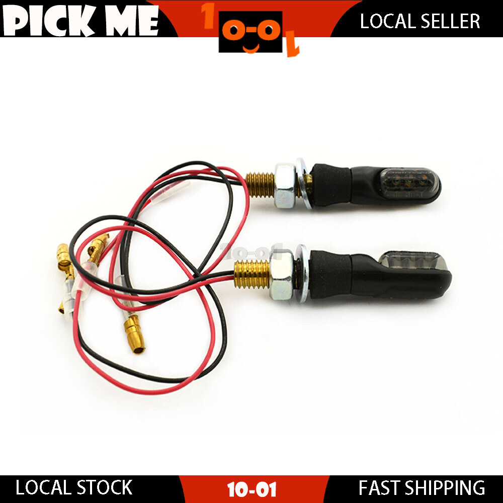 Pair Super Mini LED Indicators (PR) Blinkers Motorcycle Motorbike ...