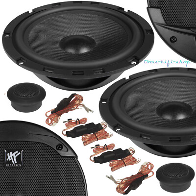 Hifonics 200 Watt Lautsprecher Set 16,5cm Auto Boxen flach 2-Wege 165mm BRX6.2C