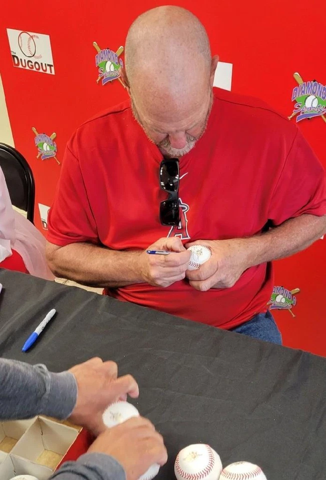 Troy Percival Firmado "Final Out" 2002 Serie Mundial Béisbol Automático BAS Beckett Foto 4 de 4