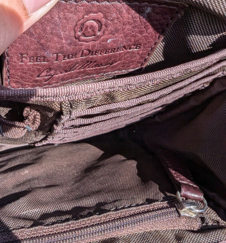 Borsa a tracolla piccola Osgoode Marley - borsa in pelle marrone con zip e chiusura magnetica - Foto 7 di 15