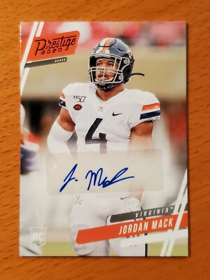 2020 Prestige Draft Rookie Auto #10 Jordan Mack Virginia