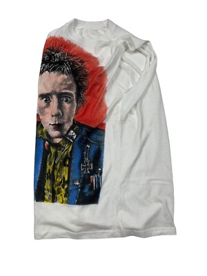 Vintage 80s Johnny Rotten Sex Pistols Artistique Sentimental Size