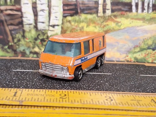 VTG 1976 Hot Wheels GMC Motor Home Palm Beach Orange Blackwall Clean Shelf Z3 - Picture 5 of 7