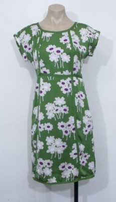 Boden Notting Hill Green Floral Silk Dress Size 2 | eBay