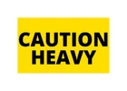 3X5 Caution Heavy Labels Adhesive Pallet Shipping Stickers (1) RL of 300 EA