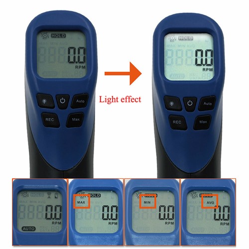 new Digital Tachometer Non Contact Laser Speed Tester Device W/LCD Display - Picture 3 of 6