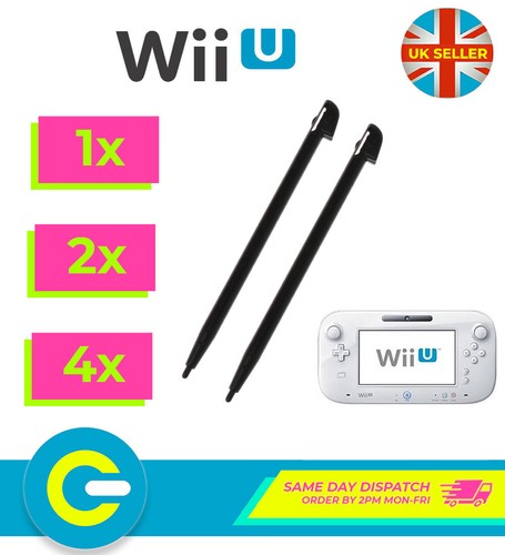 Penne stilografiche in plastica nera per controller gamepad Nintendo Wii U - Foto 2 di 5