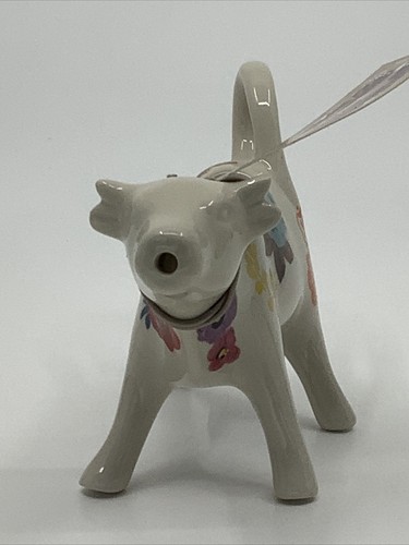 Pioneer Woman Floral Cow Creamer 7” Stoneware Flowers NWT - Picture 5 of 8