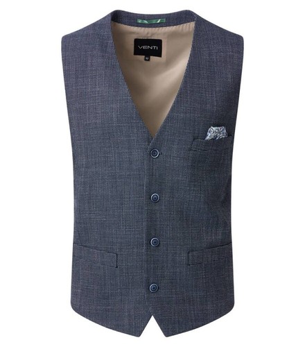 Venti Chaleco De Traje Para Hombre Moderno Azul 554378400 105 - Imagen 1 de 5