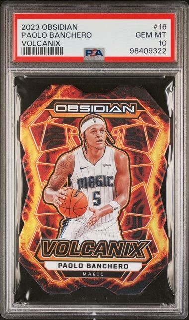 Paolo Banchero 2023-24 Panini Obsidian Volcanix Die Cut #16 PSA 10