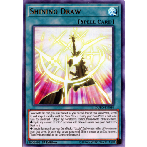 shining draw yugioh card Perform a with Xyz Treasure : r/yugioh monsters with different names from your Deck or Extra Deck SHINING DRAW  YUGIOH 