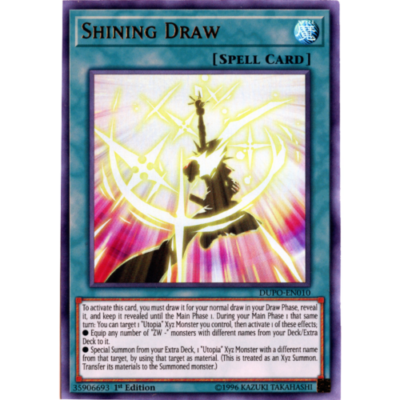 *** SHINING DRAW *** ULTRA RARE MINT/NM DUPO-EN010 YUGIOH! *** SHINING DRAW *** ULTRA RARE MINT/NM DUPO-EN010 YUGIOH!