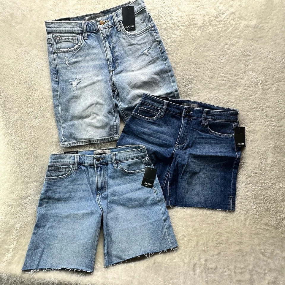 $168 Each- 3 Pairs ofJoe's Jeans 9" and Easy Bermuda Shorts in Katniss Size 27