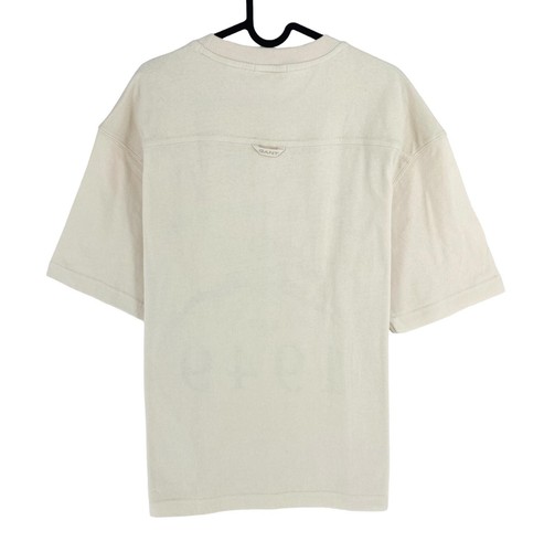 GANT ROUGH WEATHER Men Beige RW Relaxed Crew Neck Short Sleeves T Shirt Size M - Picture 3 of 9