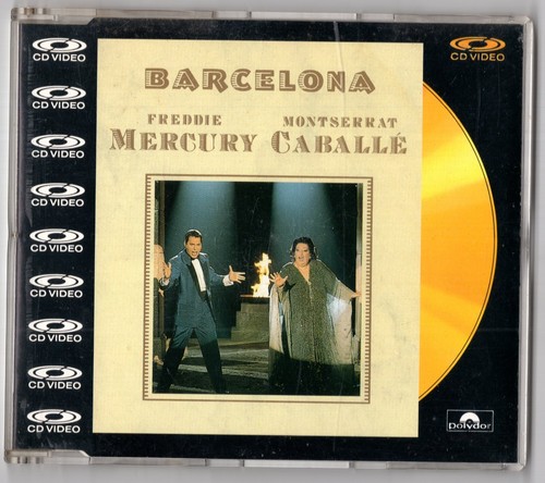 Freddie Mercury Montserrat Caballe CDV CD-Video BARCELONA 1988 UK PAL 080 548-2