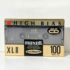 Blank MAXELL XL II 100 Minute Audio Cassette Tape New Sealed Type II High CrO2 