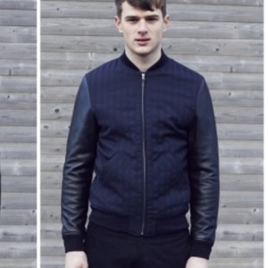 apc black bomber jacket