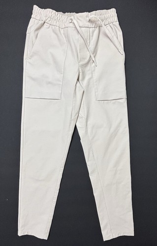 Pantalones LULULEMON Hendidura Bowline Bolsillos con Cremallera Para Hombres XS Blanco Utilitech Cordón Nuevos sin Etiquetas - Imagen 2 de 14