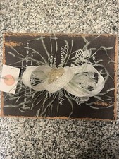 Pale Green And Cream Fascinator With Barrette