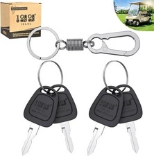 10L0L 4 Pack Golf Cart Keys for Club Car DS 1982-Up, Club Car Precedent 2004-Up,