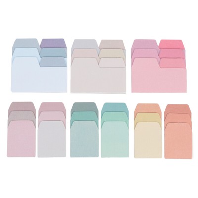  Set of 2 Gradient Sticky Memo Notes Seiten Marker Memo-Aufkleber