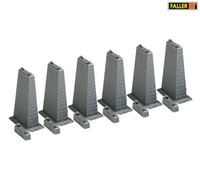 Faller 120473 6 Pfeiler, 57 X 32 X 75 Mm, H0, Neu, Ovp