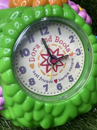 DORA The Explorer AND BOOTS ALARM CLOCK/PIGGY BANK Rare Plastic Large Art Piece - Picture 10 of 11