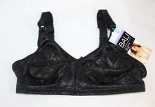 NWT BALI COOL COMFORT fabric BRA classic support DF3372 BLACK wirefree