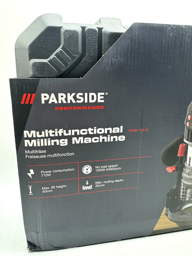 Parkside Performance PPMF 710 A1 Multifräse mit Kanten Ober Winkelfräsmodul Neu - Bild 3 von 7